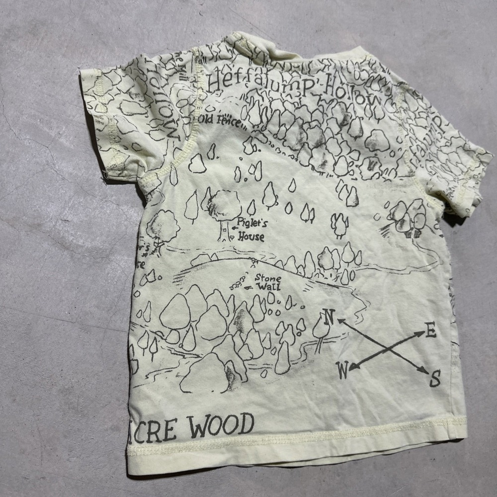 Vintage Kids Tigger Short Sleeve Shirt 4T Pooh Disney Y2K All Over Print - Picture 8 of 9